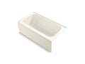 KOHLER K-25831-LA-96 Avec 60" X 32" Alcove Bath, Left Drain - Biscuit