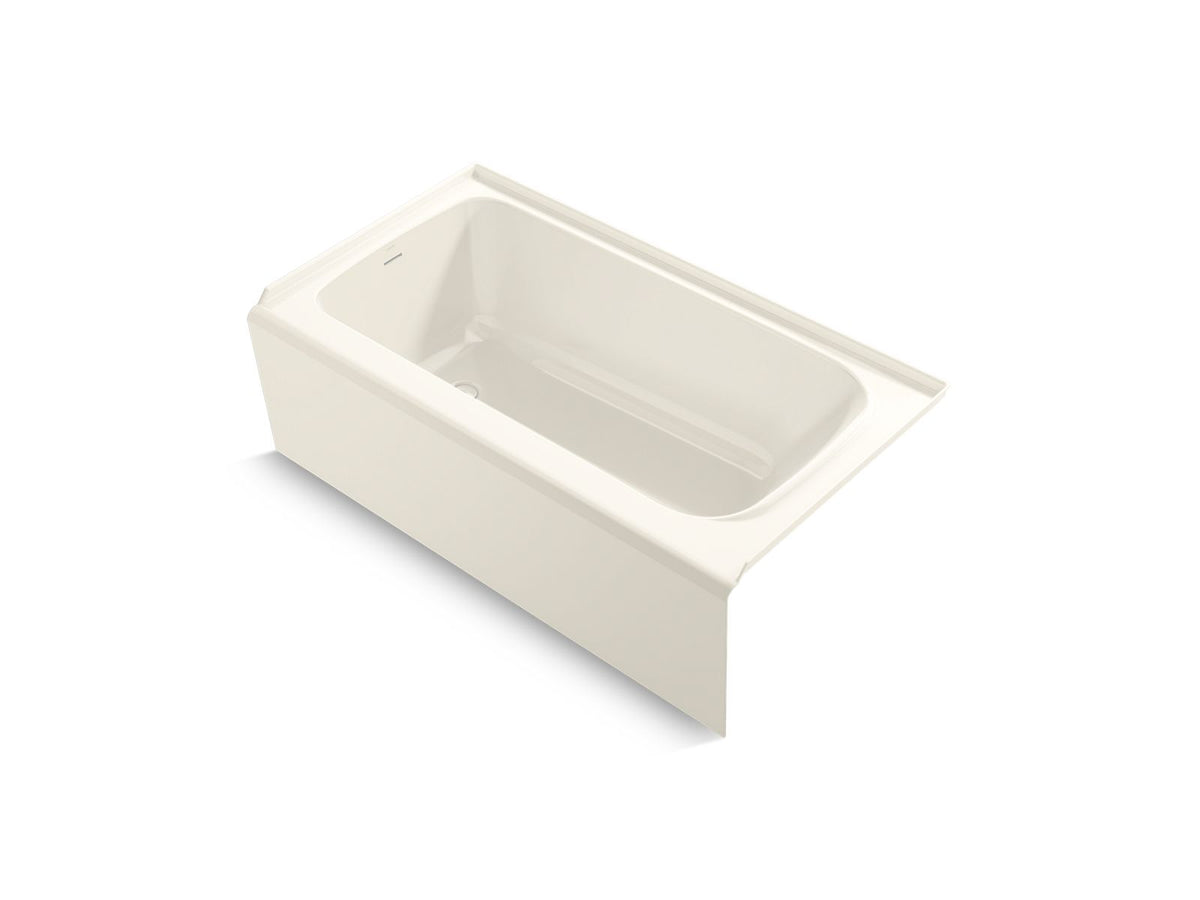 KOHLER K-25831-LA-96 Avec 60" X 32" Alcove Bath, Left Drain - Biscuit