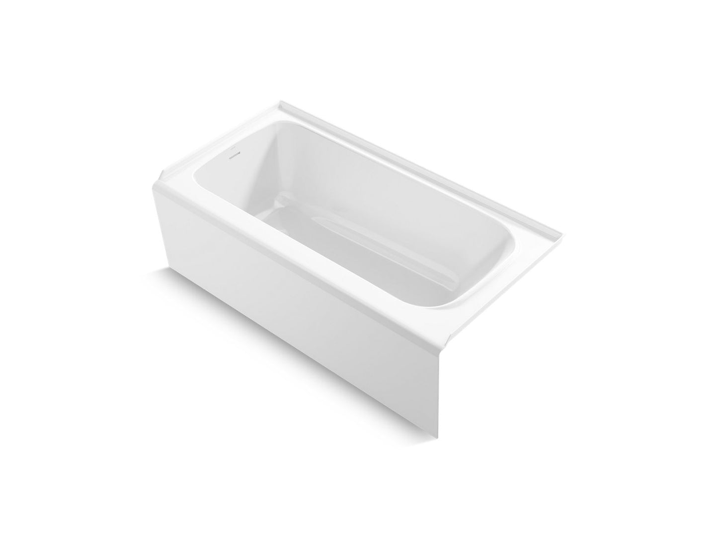 Kohler K-25830-LA-0 Avec 60 In. X 30 In. Alcove Bath, Left Drain In White