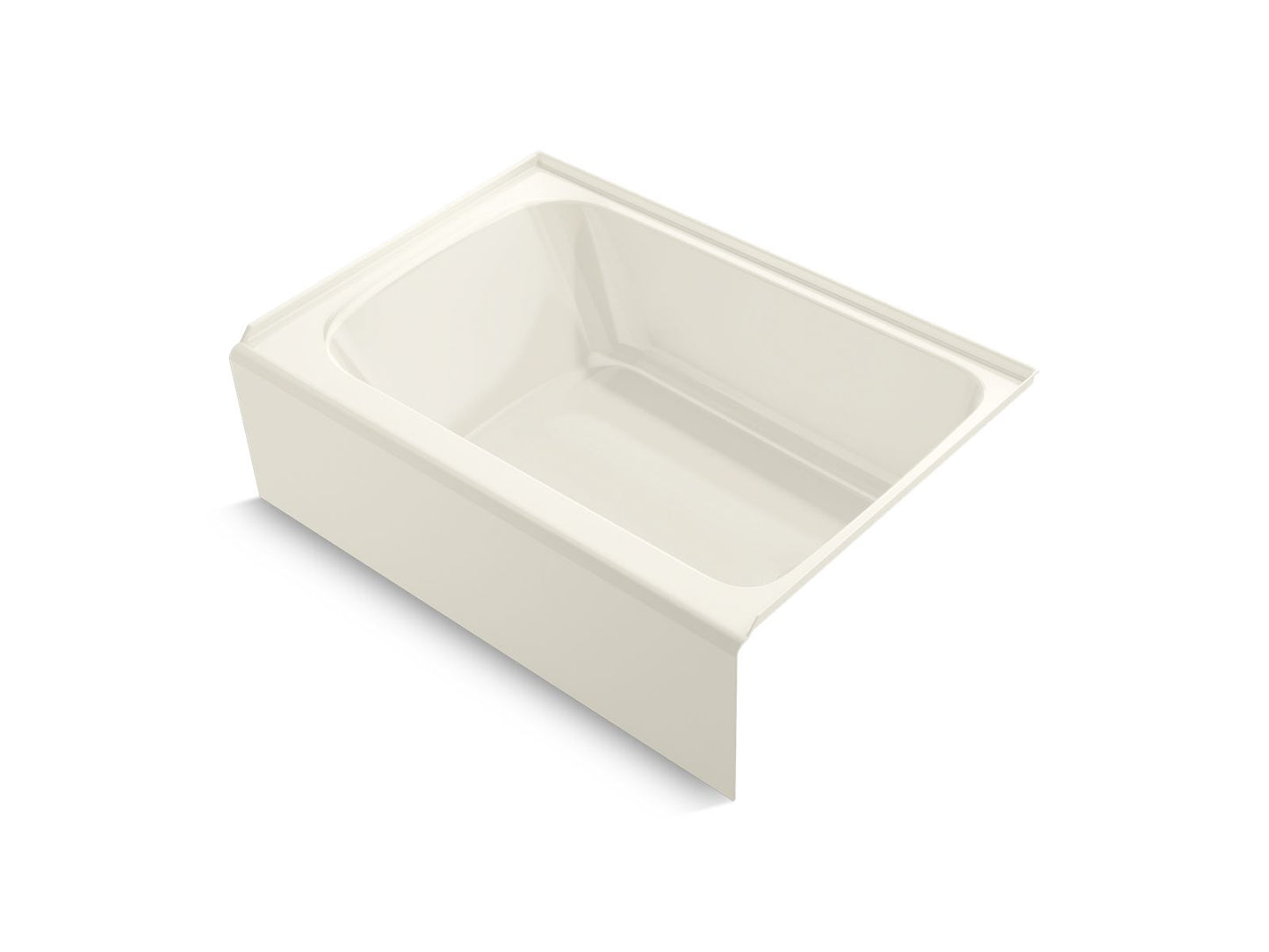 Kohler K-25833-RA-96 Avec 60 In. X 42 In. Alcove Bath, Right Drain In Biscuit