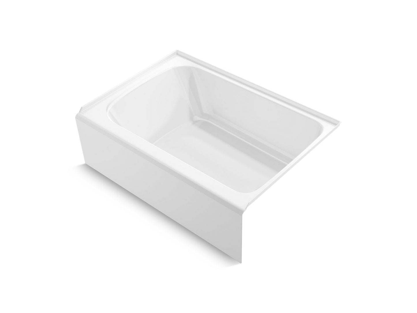 Kohler K-25833-RA-0 Avec 60 In. X 42 In. Alcove Bath, Right Drain In White