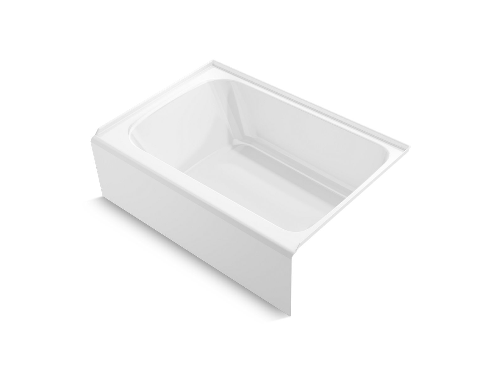 KOHLER K-25833-RA-0 Avec 60" X 42" Alcove Bath, Right Drain - White