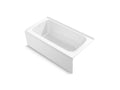 KOHLER K-25831-LA-0 Avec 60" X 32" Alcove Bath, Left Drain - White