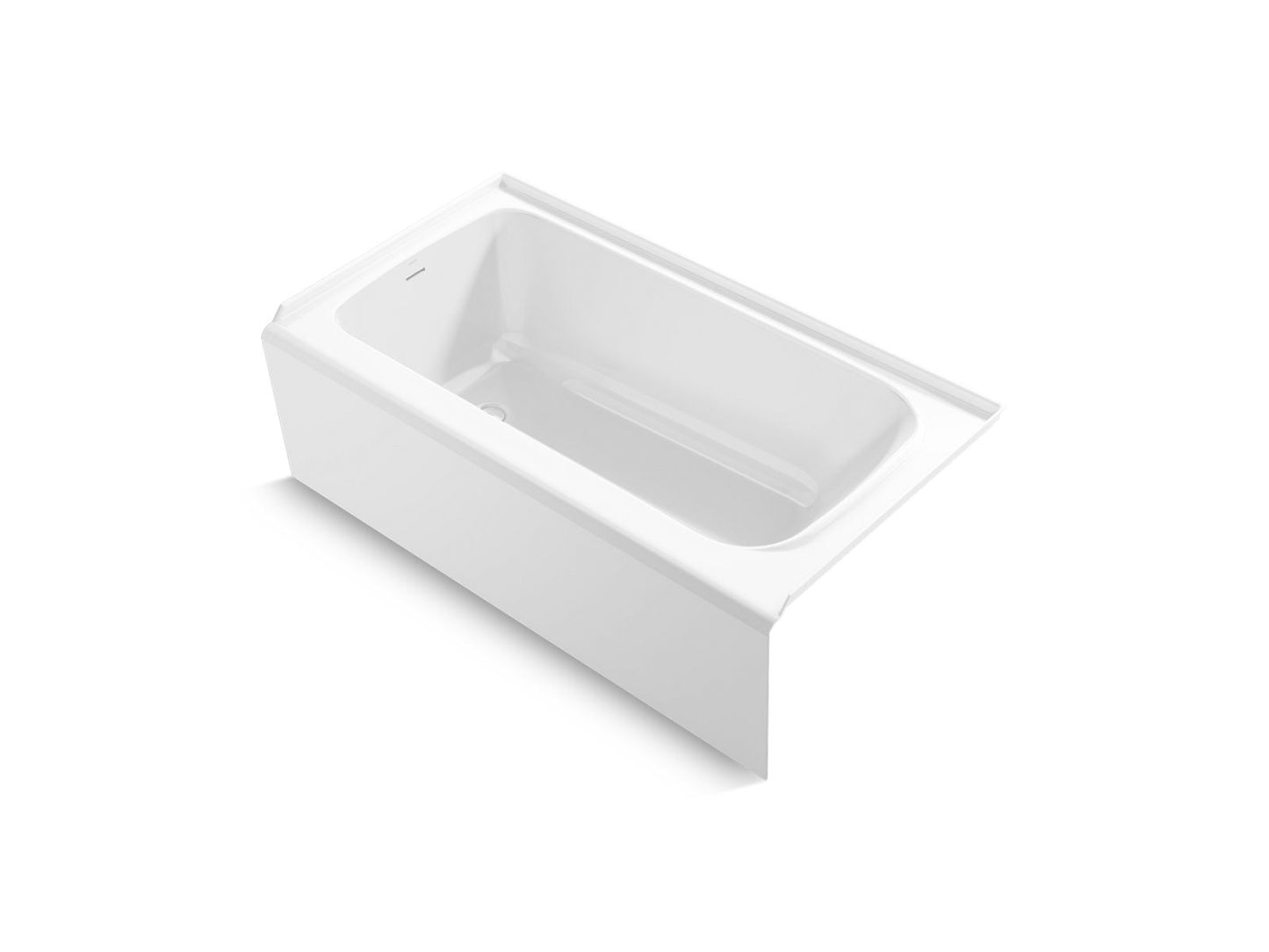 Kohler K-25831-LA-0 Avec 60 In. X 32 In. Alcove Bath, Left Drain In White