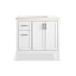 KOHLER K-39605-ASB-0 Hadron 36" Bathroom Vanity Cabinet With Sink And Quartz Top In White