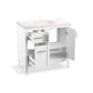 KOHLER K-39605-ASB-0 Hadron 36" Bathroom Vanity Cabinet With Sink And Quartz Top In White