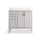 KOHLER K-39605-ASB-AGA Hadron 36" Bathroom Vanity Cabinet With Sink And Quartz Top In Atmos Grey