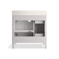 KOHLER K-39605-ASB-AGA Hadron 36" Bathroom Vanity Cabinet With Sink And Quartz Top In Atmos Grey