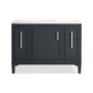 KOHLER K-33546-ASB-1WX Southerk 48" Bathroom Vanity Cabinet With Sink And Quartz Top In Slate Grey