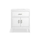 KOHLER K-33552-ASB-0 Seer 30" Bathroom Vanity Cabinet With Sink And Quartz Top In White