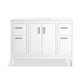 KOHLER K-33554-ASB-0 Seer 48" Bathroom Vanity Cabinet With Sink And Quartz Top In White