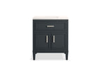 KOHLER K-33544-ASB-0 Southerk 30" Bathroom Vanity Cabinet With Sink And Quartz Top - White