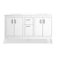 KOHLER K-33555-ASB-0 Seer 60" Bathroom Vanity Cabinet With Sinks And Quartz Top In White