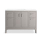 KOHLER K-33554-ASB-1WT Seer 48" Bathroom Vanity Cabinet With Sink And Quartz Top In Mohair Grey