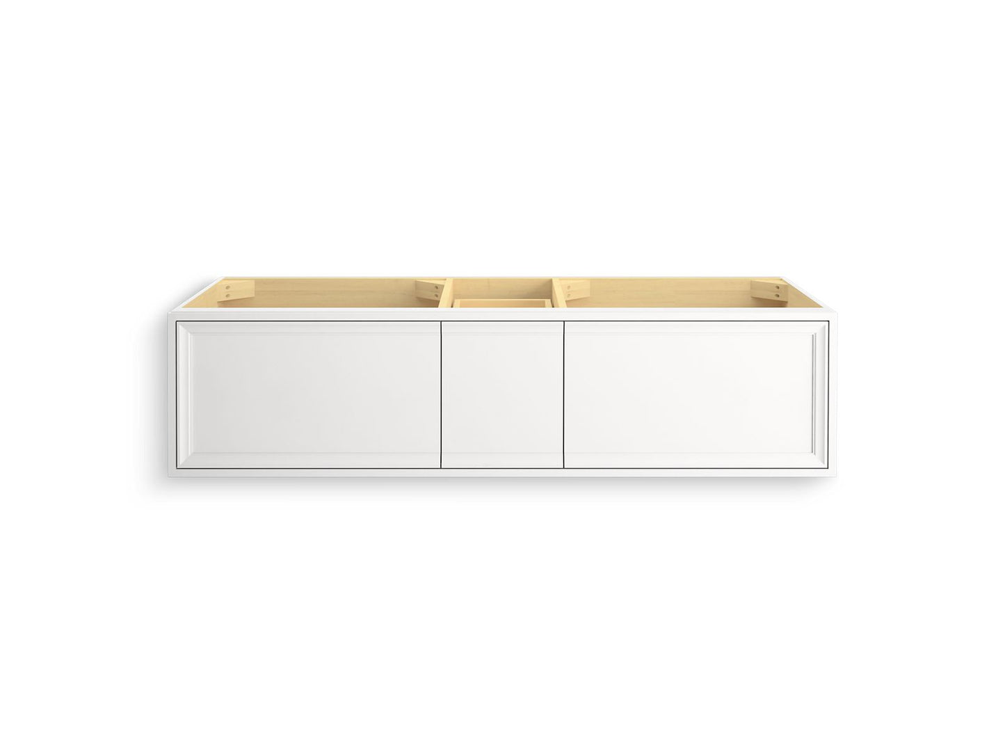 KOHLER K-33567-1WA Lodern 60" Wall-Hung Bathroom Vanity Cabinet In Linen White