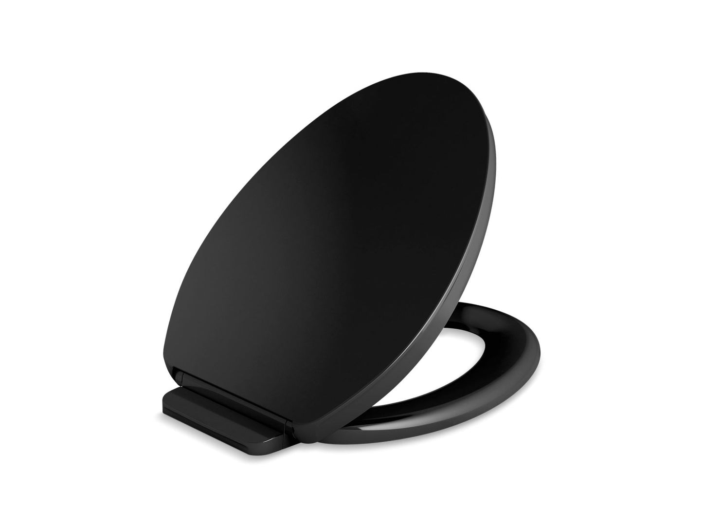 KOHLER K-26801-7 Impro Readylatch Quiet-Close Elongated Toilet Seat In Black Black