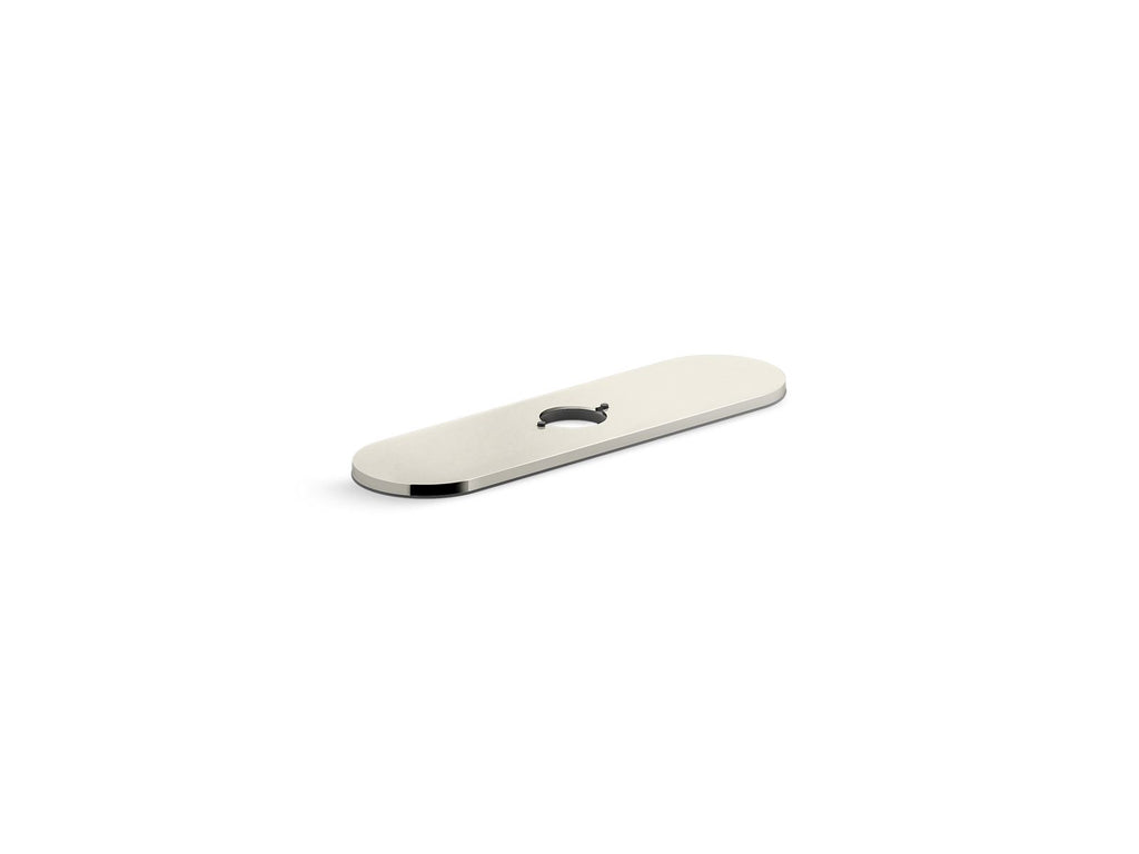 KOHLER K-24461-SN Tone Three-Hole Kitchen Faucet Escutcheon - Vibrant Polished Nickel