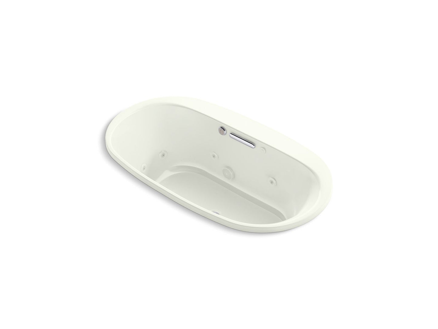 KOHLER K-5716-XHGH-NY Underscore 65-1/2" X 35-3/4" Drop-In Heated Bubblemassage Air Bath With Whirlpool In Dune