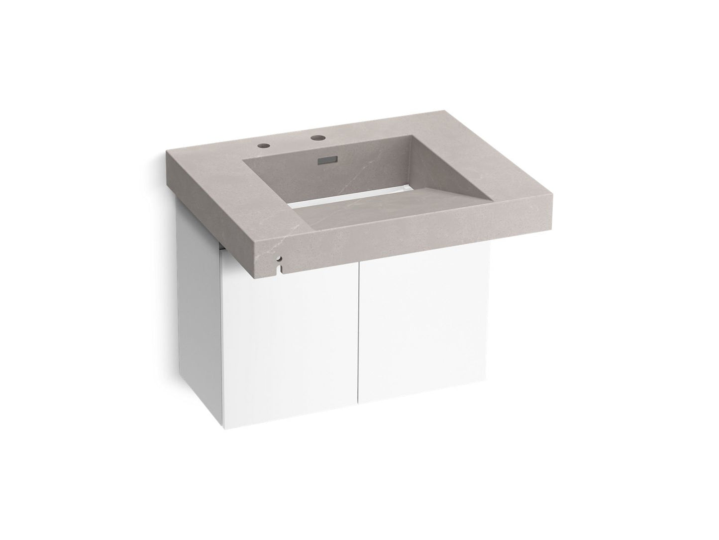 KOHLER K-81029-BPW-KED Constellation 30" Wall-Mount Lavatory System In DesertSilver