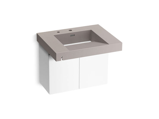 KOHLER K-81029-BPW-KCN Constellation 30" Wall-Mount Lavatory System In Neutral Concrete