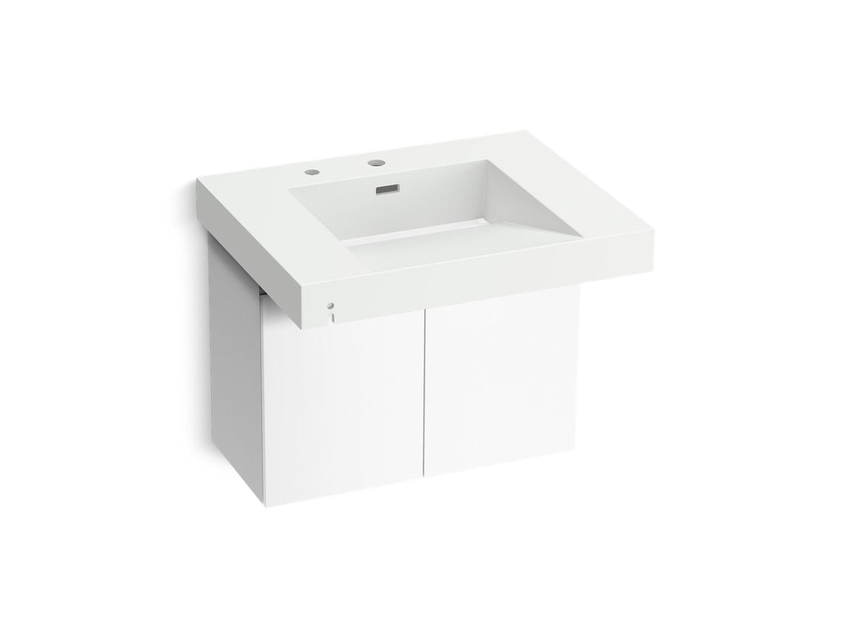 KOHLER K-81029-BPW-KEH Constellation 30" Wall-Mount Lavatory System - Miami White