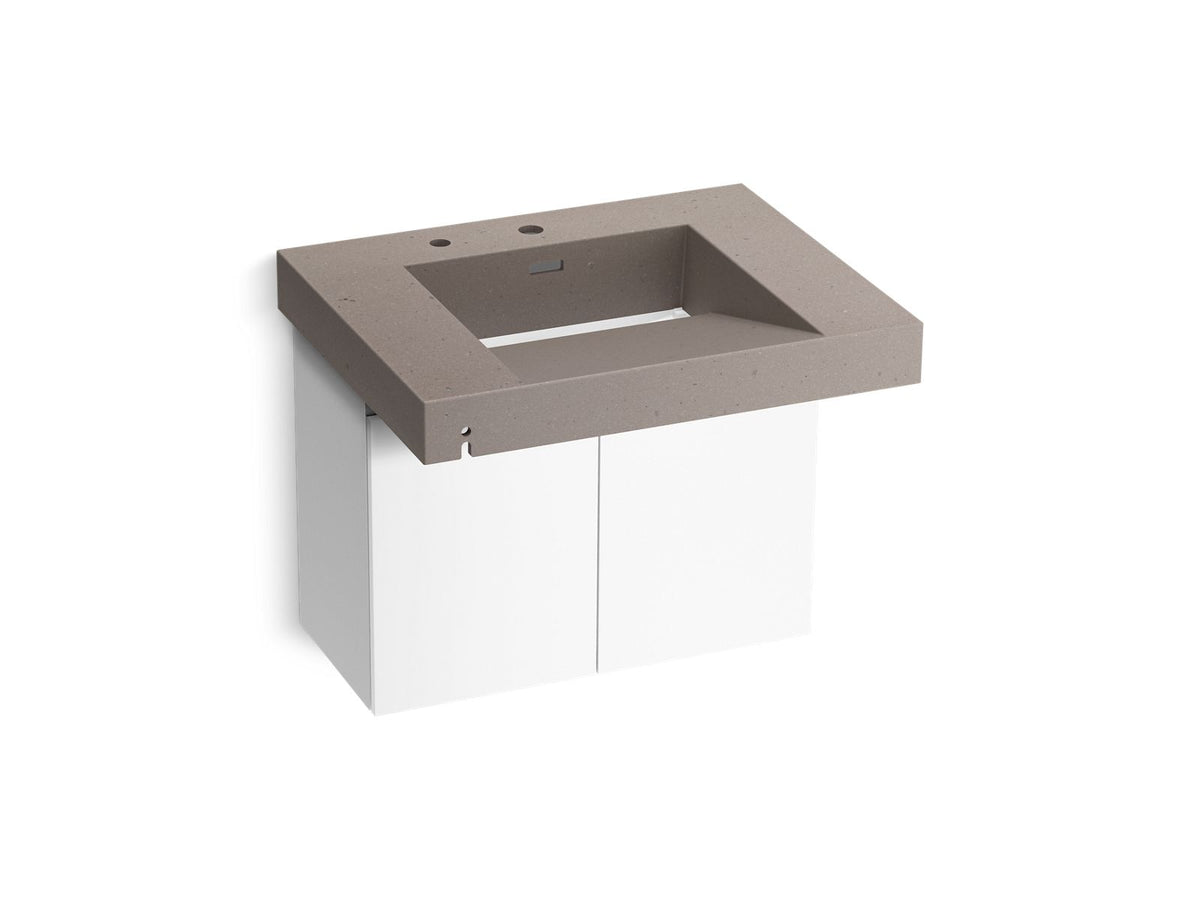 KOHLER K-81029-BPW-KCT Constellation 30" Wall-Mount Lavatory System - Concrete