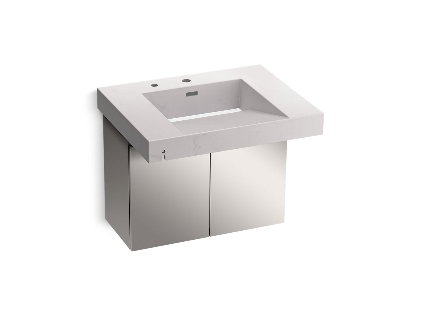 KOHLER K-81029-BSS-KES Constellation 30" Wall-Mount Lavatory System In Et Statuario