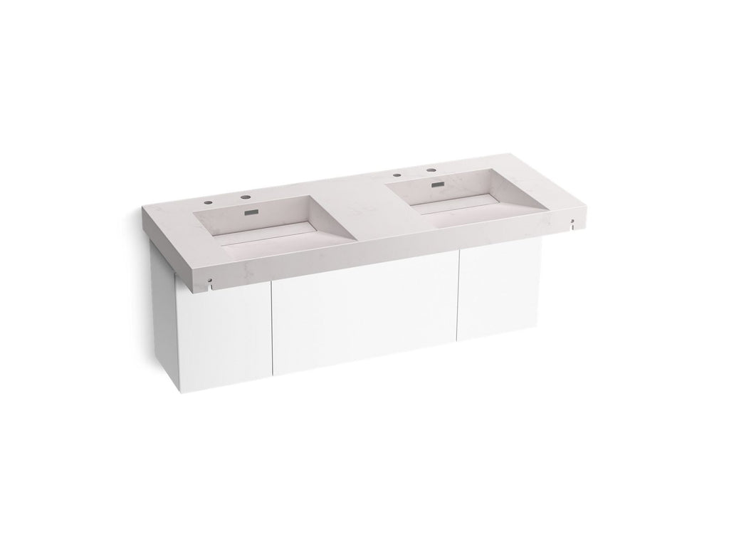 KOHLER K-81030-BPW-KES Constellation 60" Wall-Mount Basin Lavatory System - Et Statuario