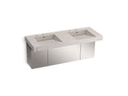 KOHLER K-81030-BSS-KED Constellation 60" Wall-Mount Basin Lavatory System - Desertsilver