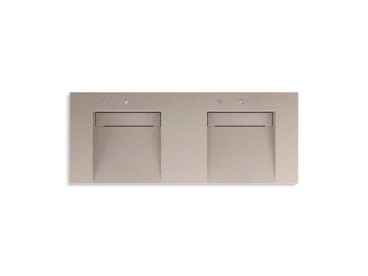 KOHLER K-81030-BSS-KCC Constellation 60" Wall-Mount Basin Lavatory System In Canvas