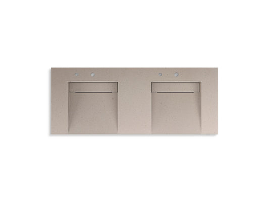 KOHLER K-81030-BSS-KCC Constellation 60" Wall-Mount Basin Lavatory System In Canvas