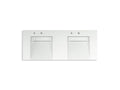 KOHLER K-81030-BSS-KEH Constellation 60" Wall-Mount Basin Lavatory System - Miami White