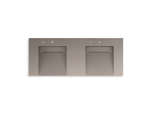 KOHLER K-81030-BSS-KCT Constellation 60" wall-mount basin lavatory system - Concrete