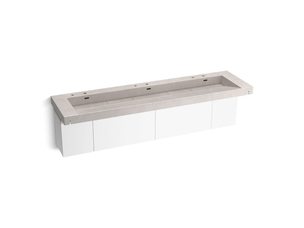 KOHLER K-81030-BPW-KED Constellation 60" Wall-Mount Basin Lavatory System - Desertsilver