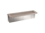 KOHLER K-81033-BSS-KCC Constellation 90" Wall-Mount Trough Lavatory System - Canvas