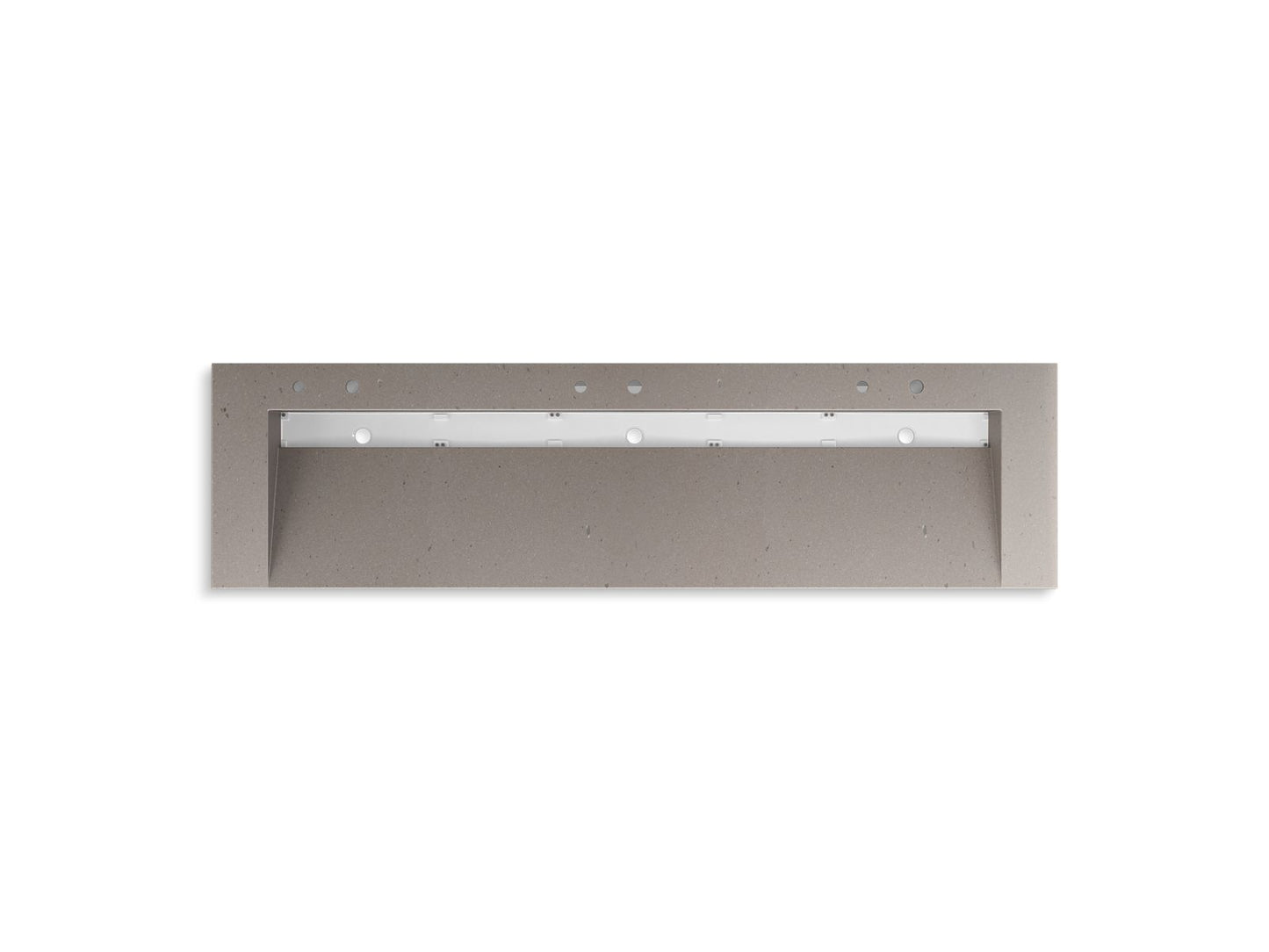 KOHLER K-81033-BSS-KCT Constellation 90" Wall-Mount Trough Lavatory System In Concrete