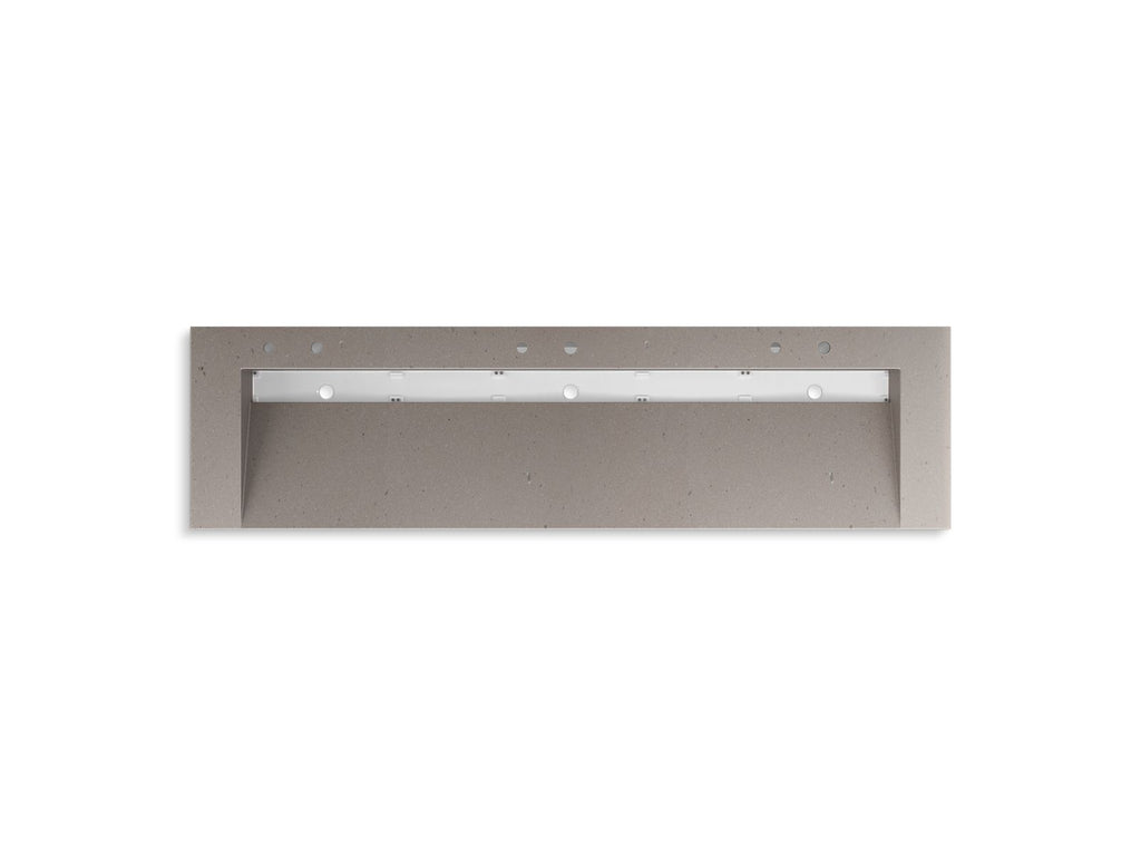 KOHLER K-81033-BSS-KCT Constellation 90" Wall-Mount Trough Lavatory System - Concrete