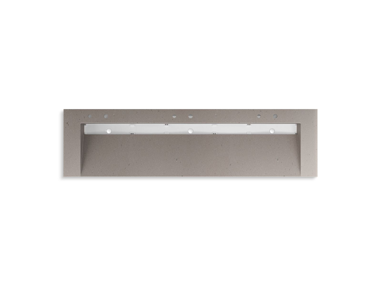 KOHLER K-81033-BSS-KCT Constellation 90" Wall-Mount Trough Lavatory System - Concrete