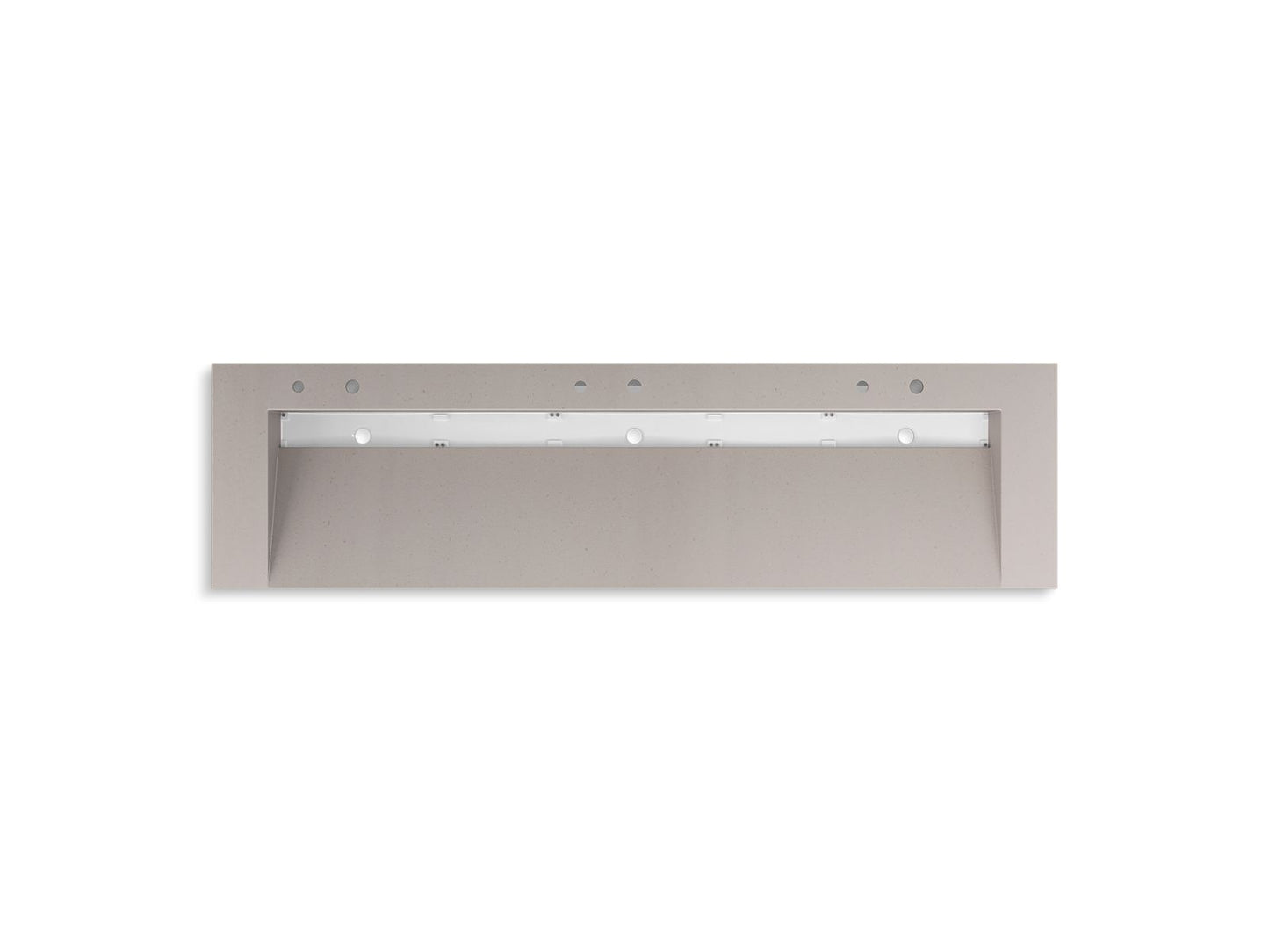 KOHLER K-81033-BSS-KCN Constellation 90" Wall-Mount Trough Lavatory System In Neutral Concrete