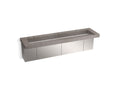 KOHLER K-81033-BSS-KCE Constellation 90" Wall-Mount Trough Lavatory System - Ash Concrete