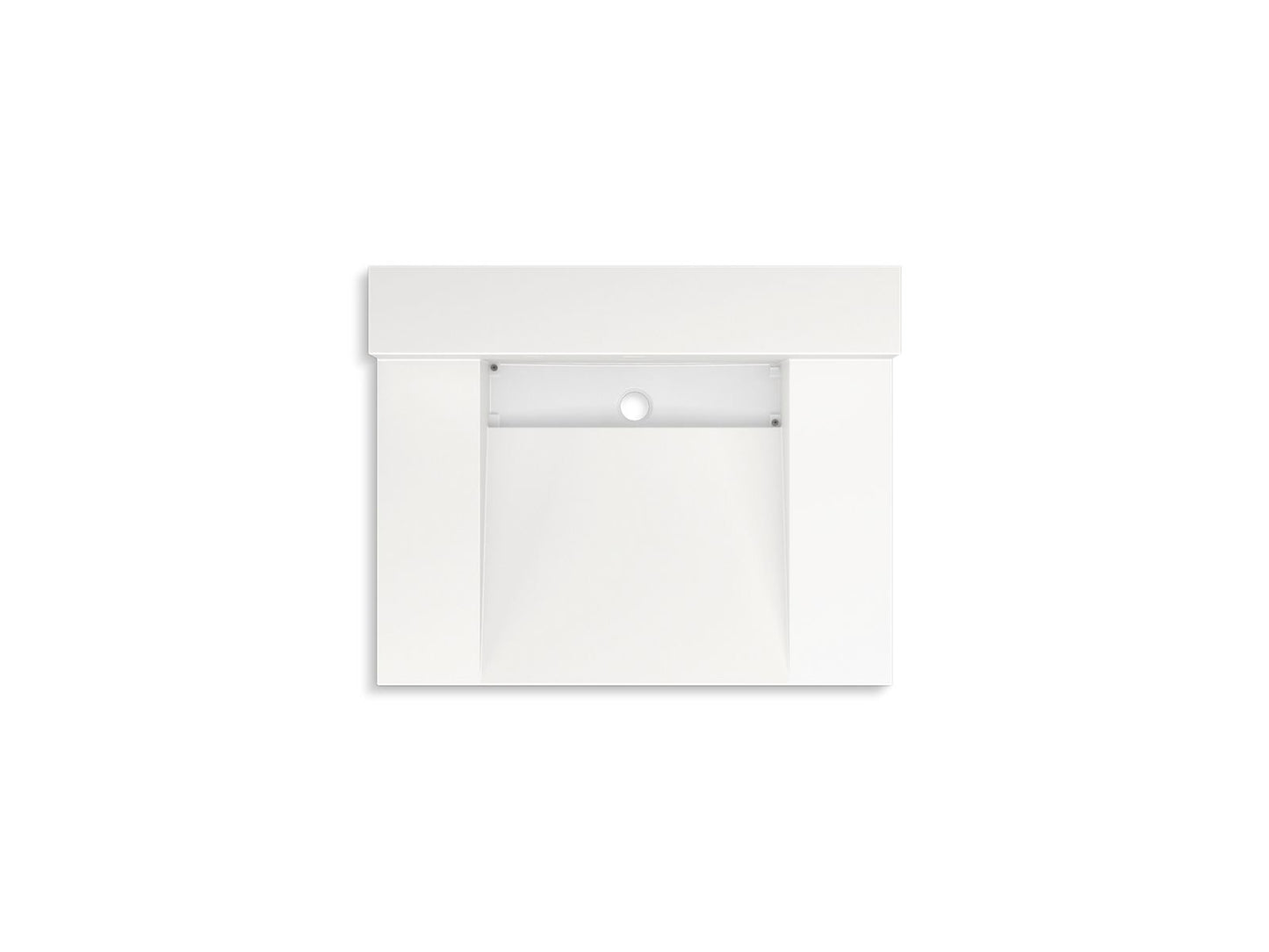 KOHLER K-81024-BSS-KEW Constellation 30" Wall-Mount Lavatory System With Backsplash In Iconic White