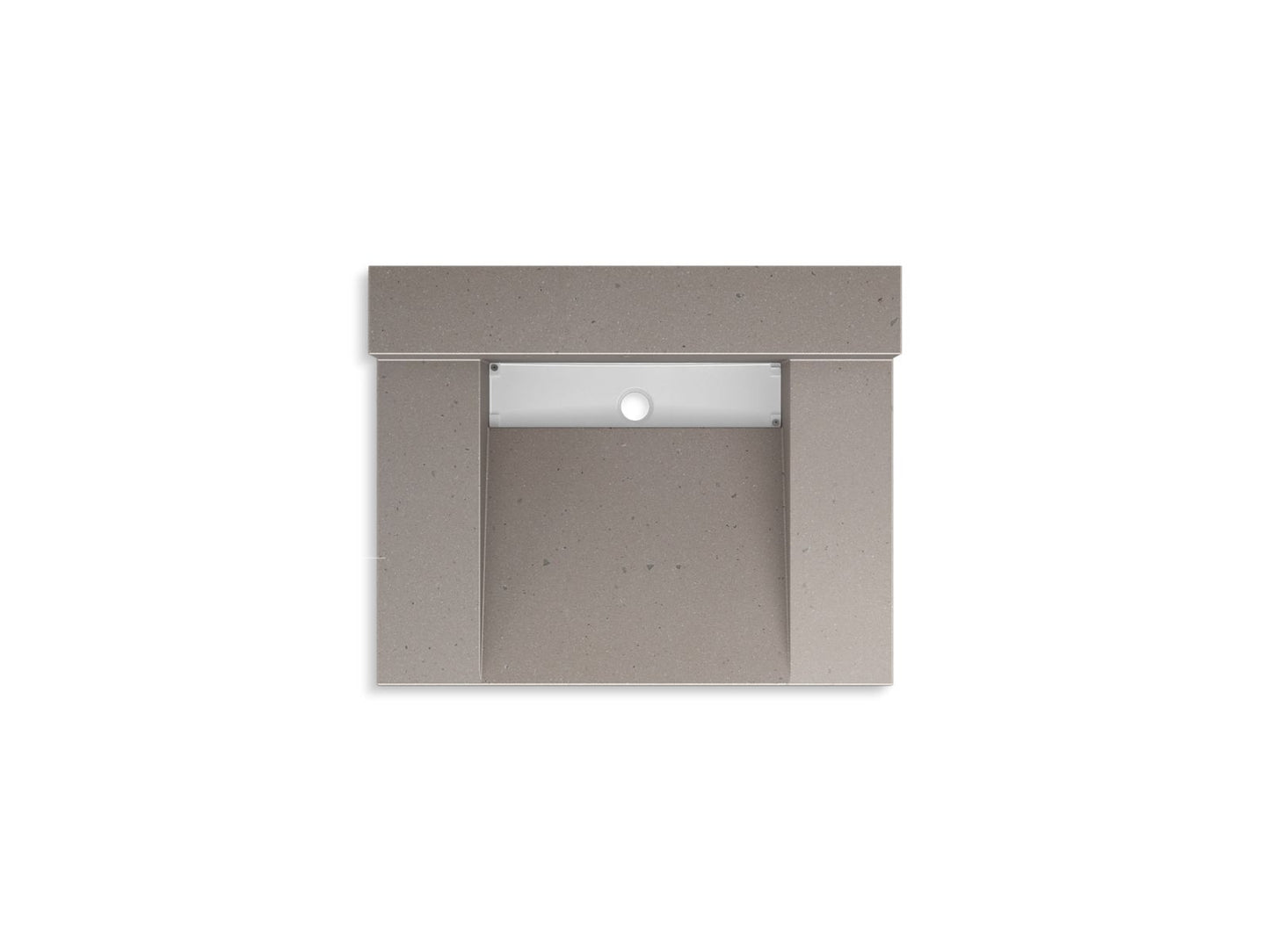 KOHLER K-81024-BSS-KCT Constellation 30" Wall-Mount Lavatory System With Backsplash In Concrete