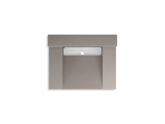 KOHLER K-81024-BSS-KCT Constellation 30" Wall-Mount Lavatory System With Backsplash In Concrete