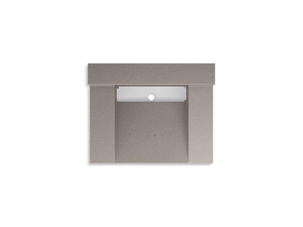 KOHLER K-81024-BSS-KCT Constellation 30" Wall-Mount Lavatory System With Backsplash - Concrete