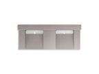 KOHLER K-81025-BSS-KCN Constellation 60" Wall-Mount Basin Lavatory System With Backsplash - Neutral Concrete