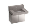 KOHLER K-81024-BSS-KCE Constellation 30" Wall-Mount Lavatory System With Backsplash - Ash Concrete