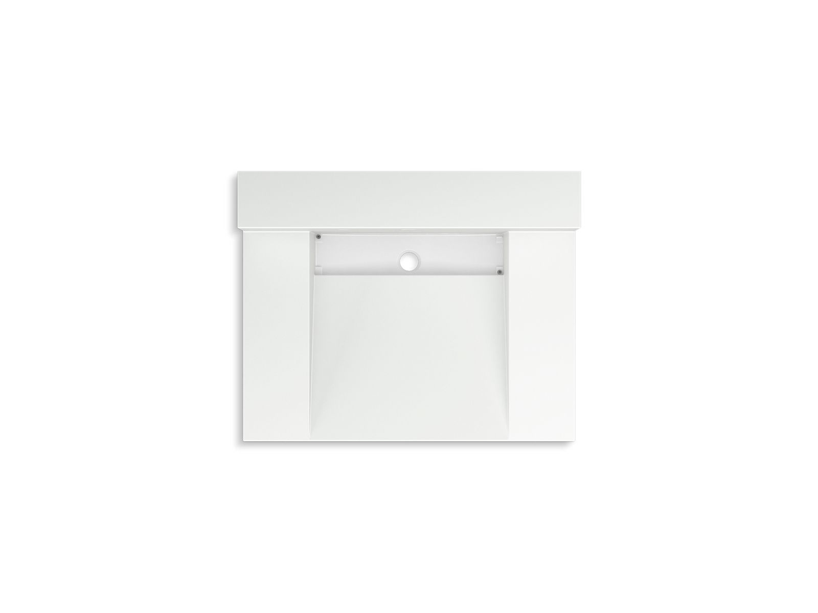 KOHLER K-81024-BSS-KEH Constellation 30" Wall-Mount Lavatory System With Backsplash - Miami White