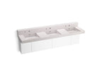 KOHLER K-81026-BPW-KES Constellation 90" Wall-Mount Basin Lavatory System With Backsplash - Et Statuario