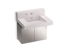 KOHLER K-81024-BSS-KCE Constellation 30" Wall-Mount Lavatory System With Backsplash - Ash Concrete