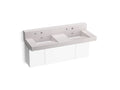 KOHLER K-81025-BPW-KES Constellation 60" Wall-Mount Basin Lavatory System With Backsplash - Et Statuario